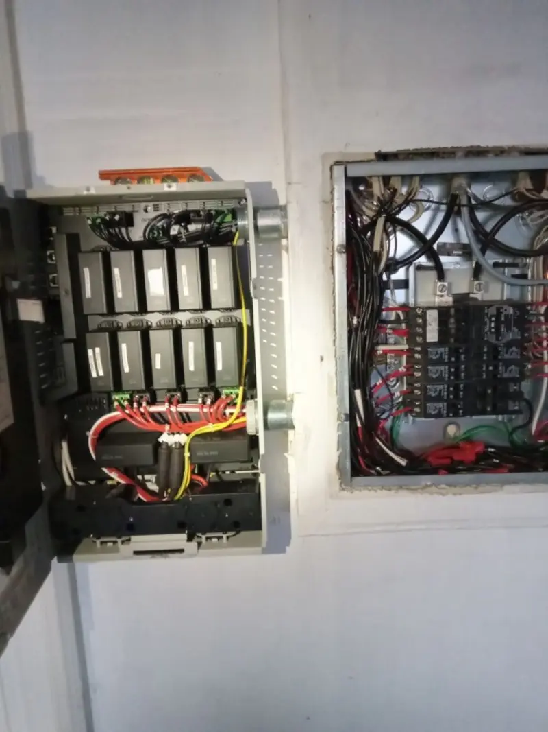 Electrical panel upgrade completed for Security Camera Wiring in Los Altos Hills